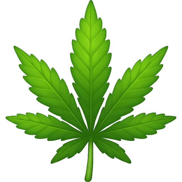 Proposed cannabis leaf emoji